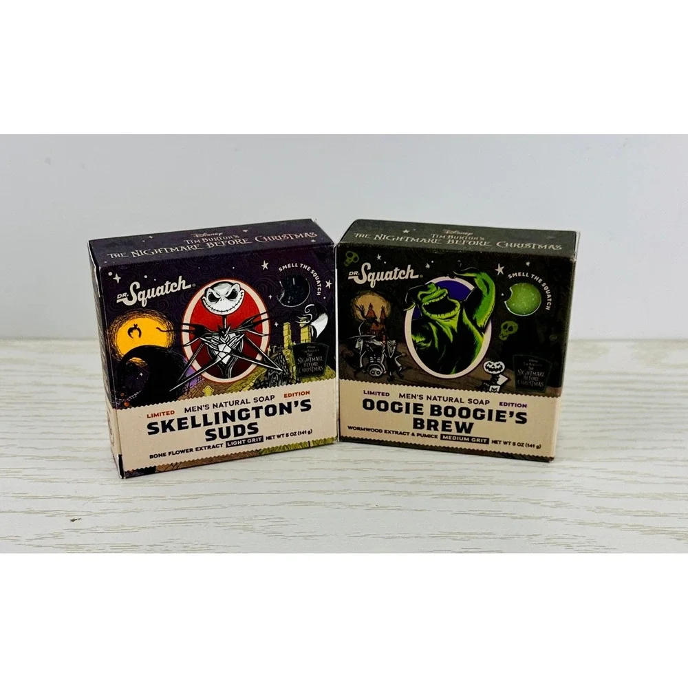 Dr. Squatch Nightmare Before Christmas Set Oogie Boogie's Brew Skellington Suds‎